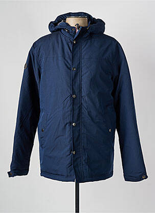 Doudoune poches a capuche bleu MARINE DE SAVOIE homme