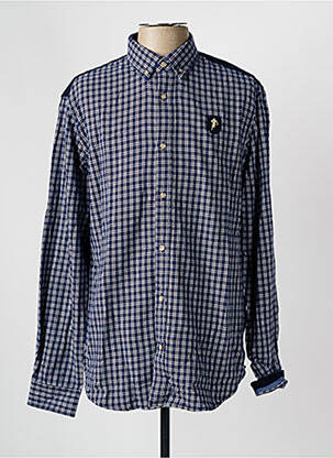 Chemise manches longues coupe cintrée bleu RUCKFIELD homme