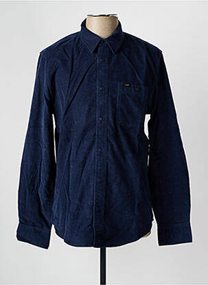 Chemise manches longues poches bleu LEE homme