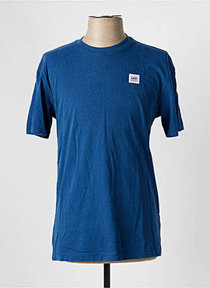 T-shirt coupe cintrée manches courtes bleu LEE homme
