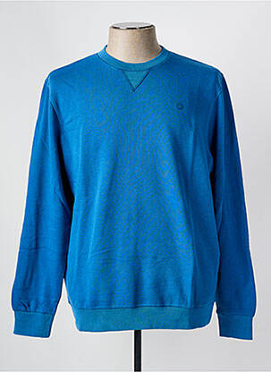 Sweat-shirt tissage jersey manches longues bleu SERGE BLANCO homme