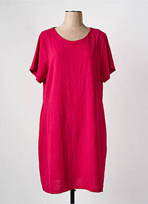 Robe courte coupe fluide manches courtes rouge MOLLY BRACKEN femme