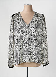 Blouse imprimé fantaisie manches longues noir LOLA ESPELETA femme