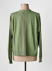 Gilet manches longues vert INDI & COLD pour femme seconde vue