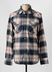 Chemise manches longues bleu WRANGLER pour homme seconde vue