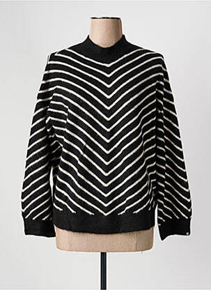 Pull noir RINO & PELLE pour femme