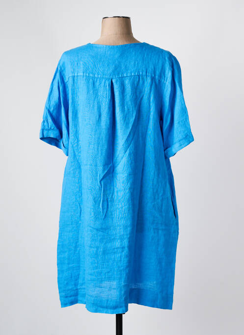 Robe mi-longue bleu LA FEE MARABOUTEE pour femme