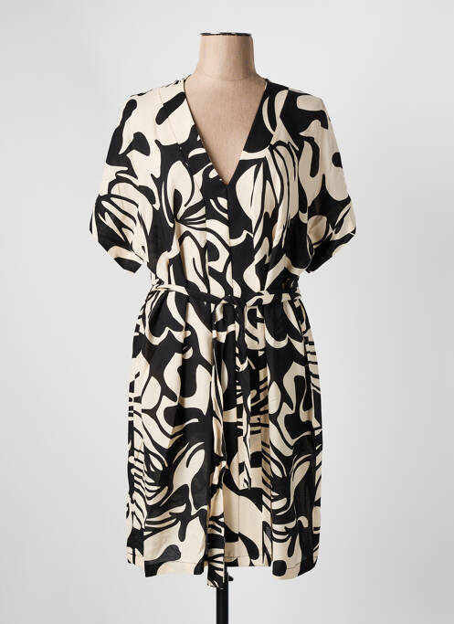 Robe mi-longue noir LA FEE MARABOUTEE pour femme