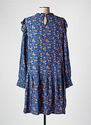 Robe courte coupe évasée manches longues bleu WHITE STUFF femme