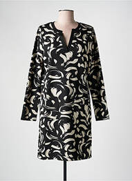 Robe courte manches longues manches longues noir LA FEE MARABOUTEE femme