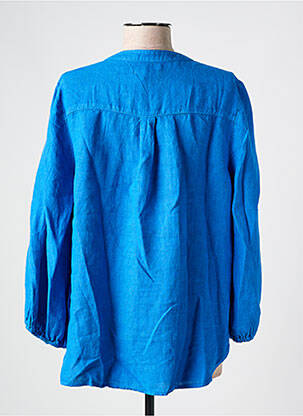 Blouse manches 3/4 manches 3/4 bleu SIGNE NATURE femme