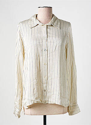 Chemisier coupe fluide manches longues beige PAKO LITTO femme
