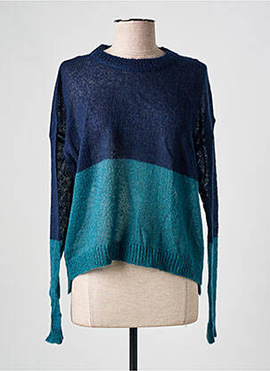 Pull stretch manches longues bleu INDI & COLD femme