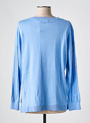 Pull coupe cintrée manches longues bleu INDI & COLD femme