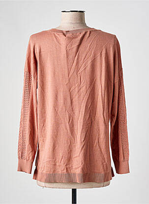 Pull coupe cintrée manches longues rose INDI & COLD femme