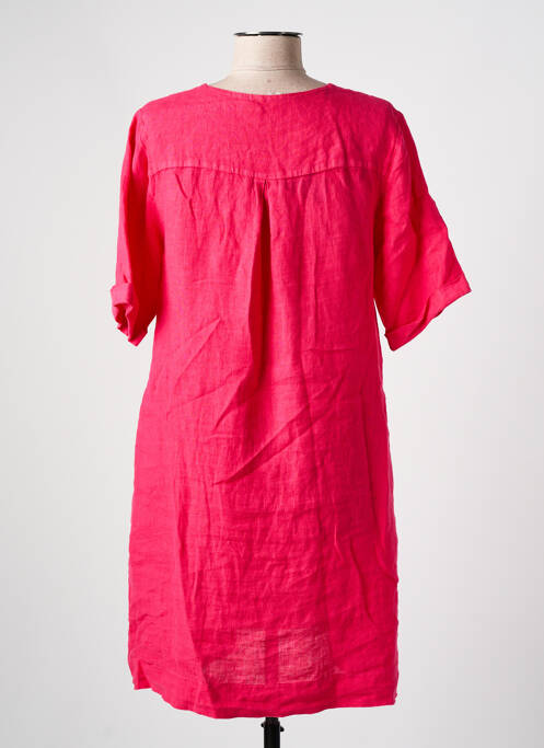 Robe courte rose LA FEE MARABOUTEE pour femme