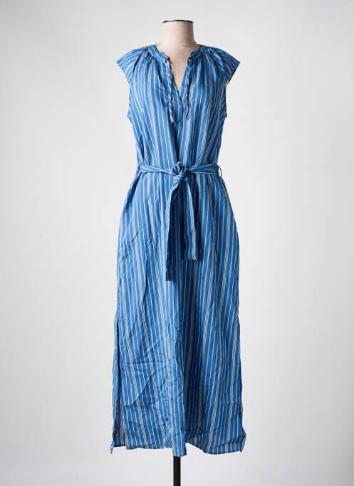 Robe longue bleu LA FEE MARABOUTEE pour femme