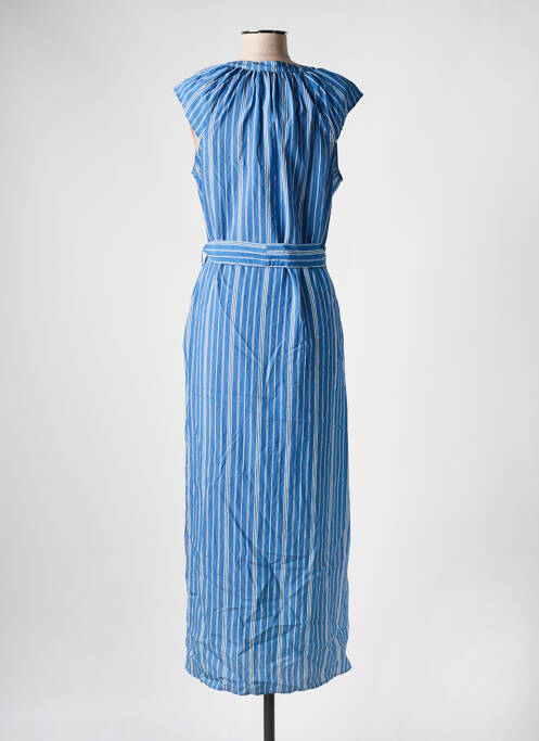 Robe longue bleu LA FEE MARABOUTEE pour femme