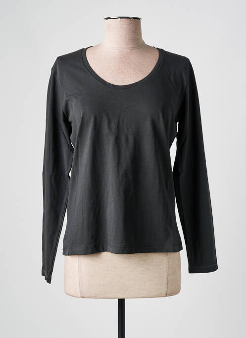 T-shirt gris HAPPY pour femme