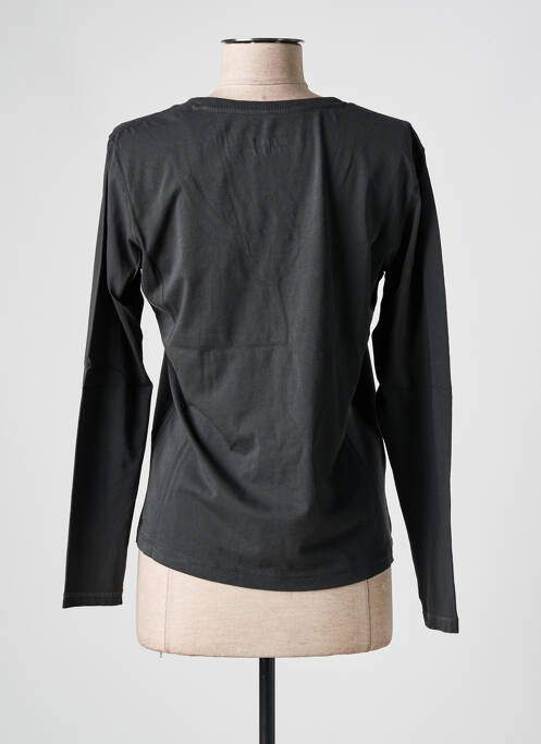 T-shirt gris HAPPY pour femme