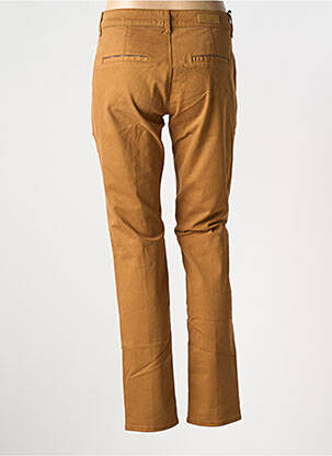 Pantalon chino stretch taille normale marron HAPPY homme