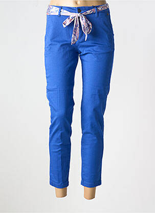 Pantalon 7/8 stretch taille normale bleu FREEMAN T.PORTER femme