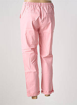 Pantalon droit stretch taille normale rose HAPPY femme
