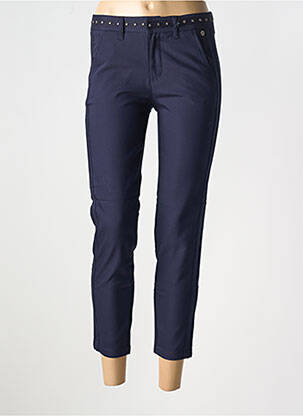 Pantalon 7/8 stretch taille normale bleu FREEMAN T.PORTER femme