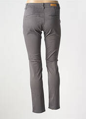Pantalon chino gris HAPPY pour femme seconde vue