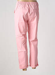 Pantalon droit rose HAPPY pour femme seconde vue