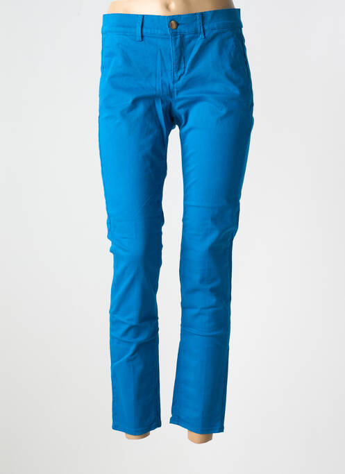 Pantalon chino bleu HAPPY pour femme