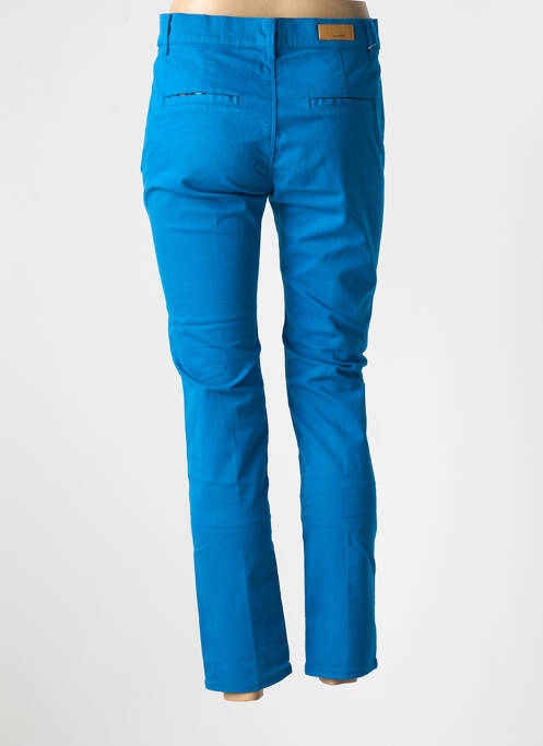 Pantalon chino bleu HAPPY pour femme
