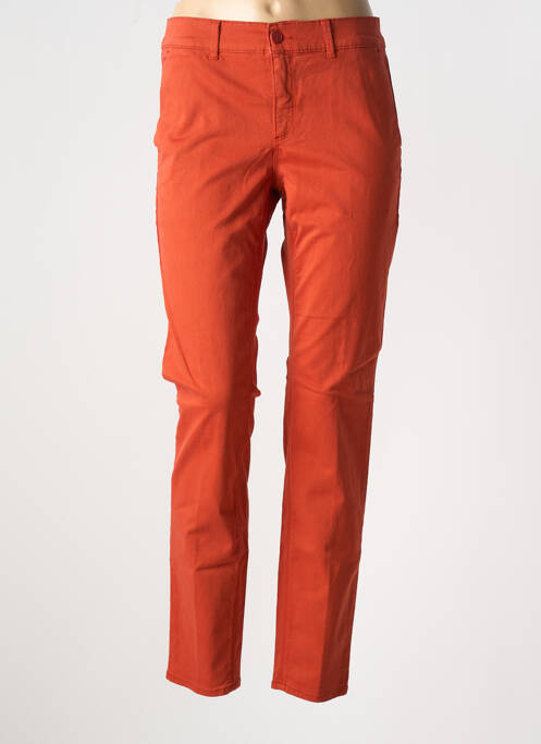 Pantalon chino orange HAPPY pour femme