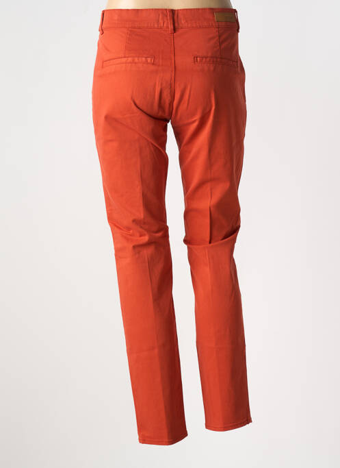 Pantalon chino orange HAPPY pour femme