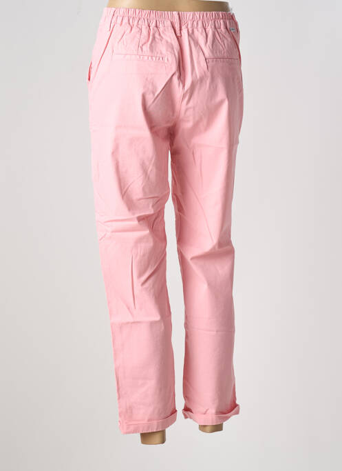 Pantalon droit rose HAPPY pour femme