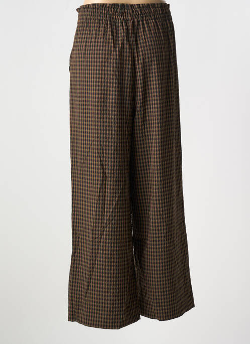 Pantalon large marron INDI & COLD pour femme