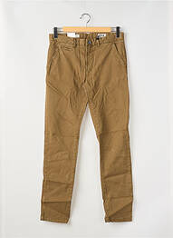 Pantalon chino stretch taille normale marron HERO SEVEN homme