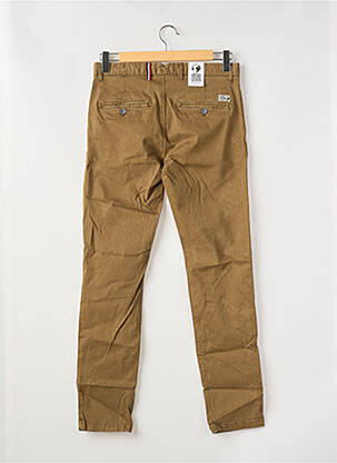 Pantalon chino stretch taille normale marron HERO SEVEN homme
