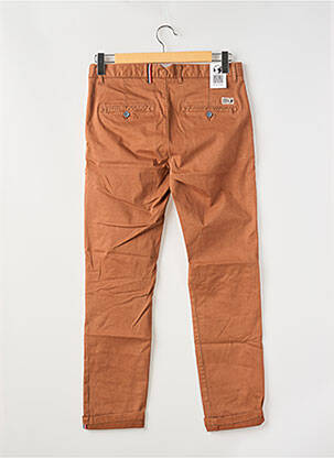 Pantalon chino stretch taille normale marron fonce HERO SEVEN homme