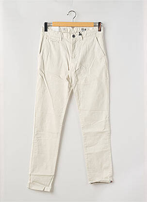 Pantalon chino stretch taille normale beige clair HERO SEVEN homme
