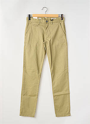 Pantalon chino stretch taille normale vert HERO SEVEN homme