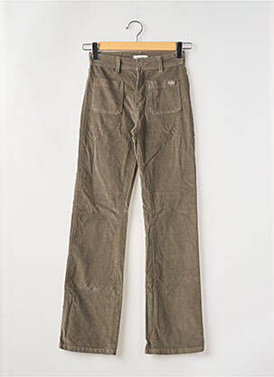 Pantalon droit stretch taille normale marron PAKO LITTO femme