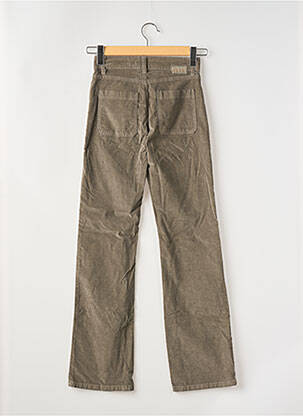 Pantalon droit stretch taille normale marron PAKO LITTO femme