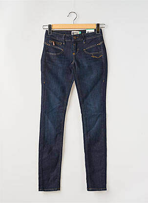 Jeans coupe slim taille basse taille basse bleu FREEMAN T.PORTER femme