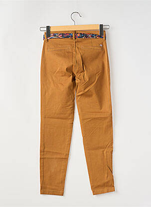 Pantalon chino tissage popeline taille normale marron FREEMAN T.PORTER femme