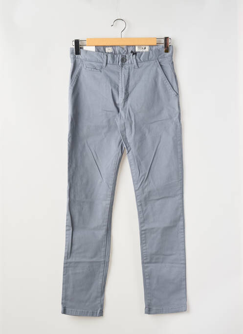 Pantalon chino stretch taille normale bleu HERO SEVEN homme