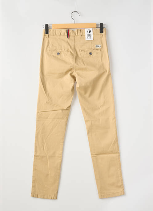 Pantalon chino stretch taille normale beige HERO SEVEN homme