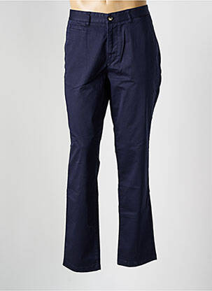 Pantalon chino tissage popeline taille normale bleu HERO SEVEN homme