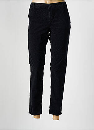 Pantalon 7/8 stretch taille normale noir HAPPY femme