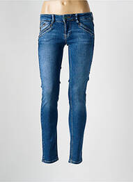 Jeans skinny stretch taille basse bleu FREEMAN T.PORTER femme